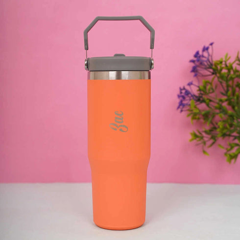Personalized Handle Tumbler For Travel