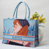 Beautiful Girl Printed Box Tote Bag - Uncommongifts.in