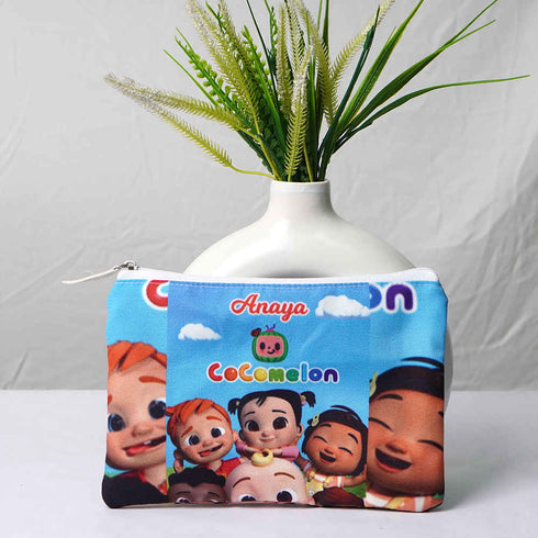 Personalised Cartoons Printed Kids Bag Pack Combo Gift Set