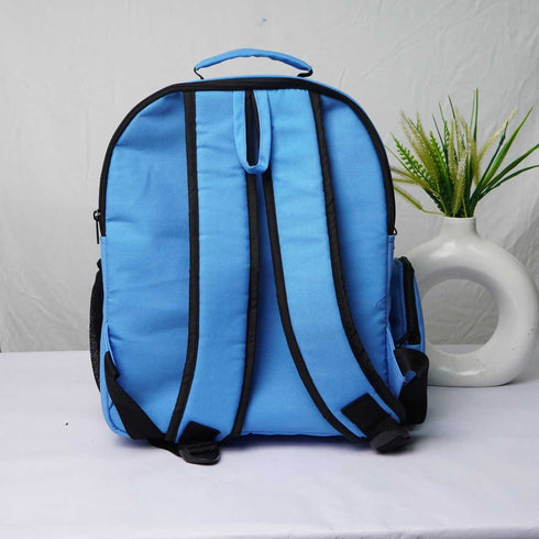 Personalised Blue Printed Kids Bag Pack
