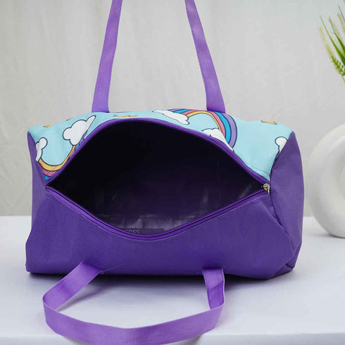 Personalised Rainbow Printed Kids Duffle Bag