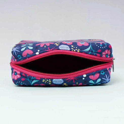 Personalized Floral Printed Box Pouch for Kids