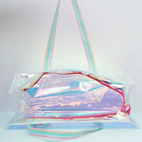 Personalized Holographic Travel Tote Bag