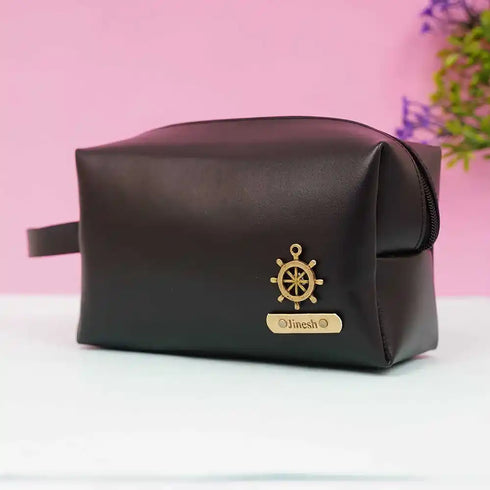 Personalized PU Box Pouch with Charm