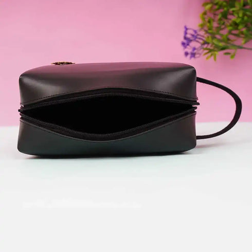 Personalized PU Box Pouch with Charm