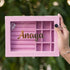 Personalized 9 Grid Jewellery Organiser Velvet Storage Box Case for Valentine's
