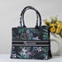 Flower & Leaves Printed Customised Box Tote Bag - Uncommongifts.in