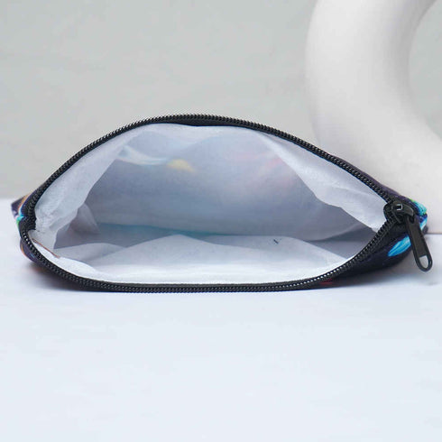 Personalised Rainbow Printed Kids Pouch & Luggage Tag Combo