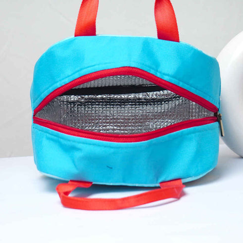 Personalised Rainbow Printed Kids Lunch Bag With Handle