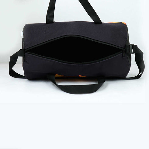 Personalised Black Printed Kids Sling Duffle Bag Combo Gift Set