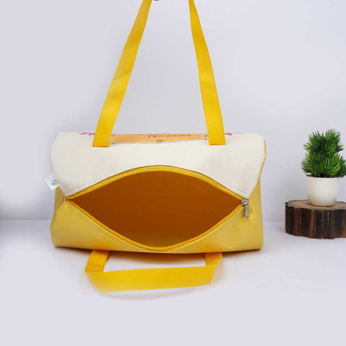 Personalised Yellow Swimming Duffle Bag for Kids