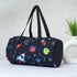 Personalised Black Printed Kids Duffle Bag