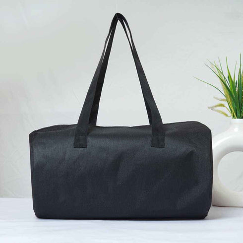 Personalised Black Printed Kids Duffle Bag