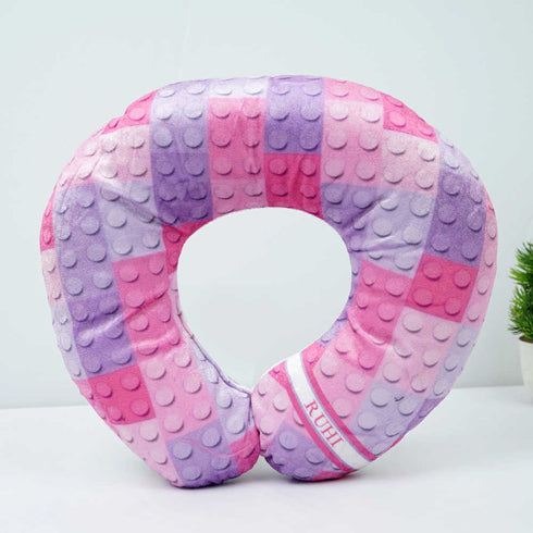 Personalised Puzzle Printed Neck Pillow Combo Gift Set for Kids