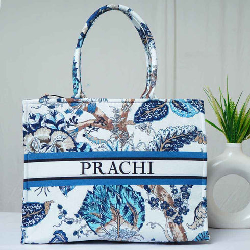 Personalised Floral Printed Box Bag Combo Gift Set