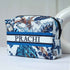 Blue Floral Printed Box Pouch