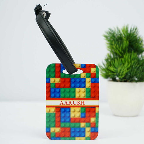 Personalized Puzzle Printed Luggage Tag for Kids