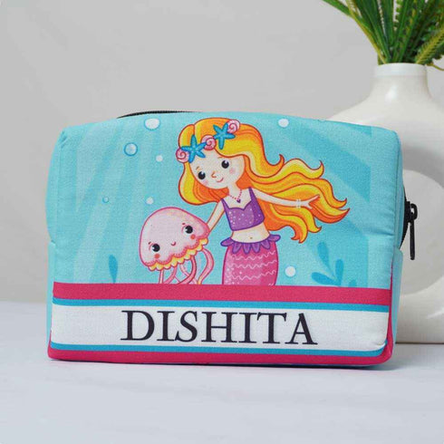Personalised Little Mermaid Printed Kids Box Bag Combo Gift Set