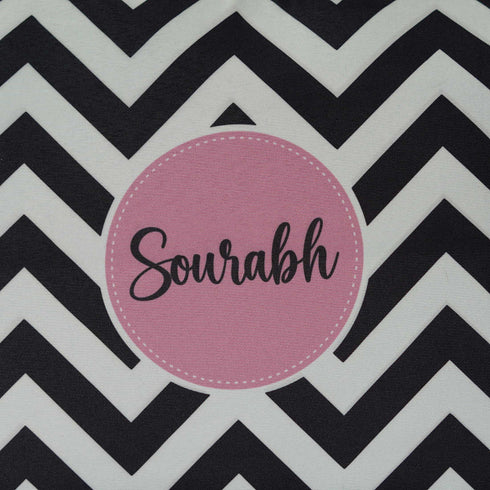 Black & White Printed Personalised Laptop Sleeve/Cover Combo Gift Set - Uncommongifts.in