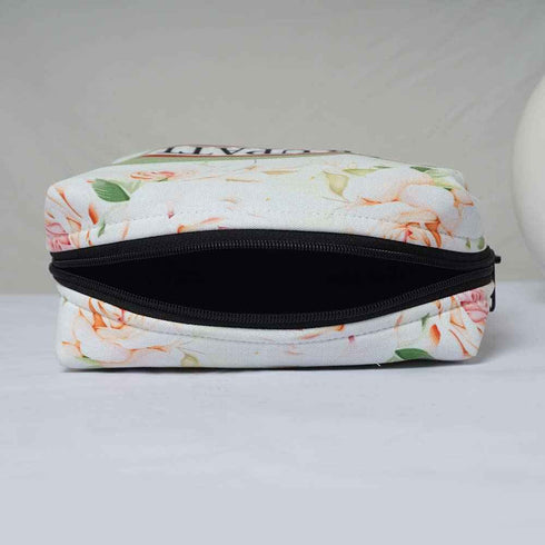 Personalised Floral Printed Box Pouch