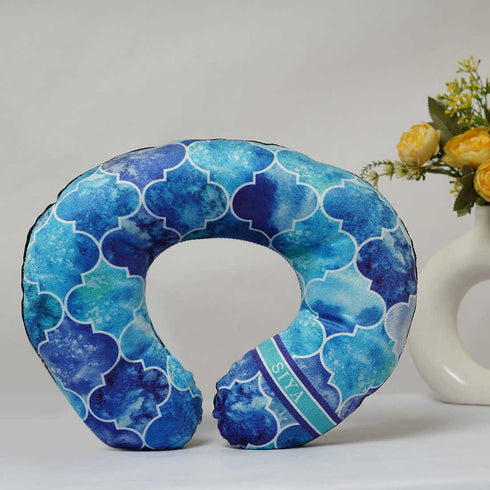 Customized Ethnic Motifs Blue Printed Combo Gift Set - Uncommongifts.in