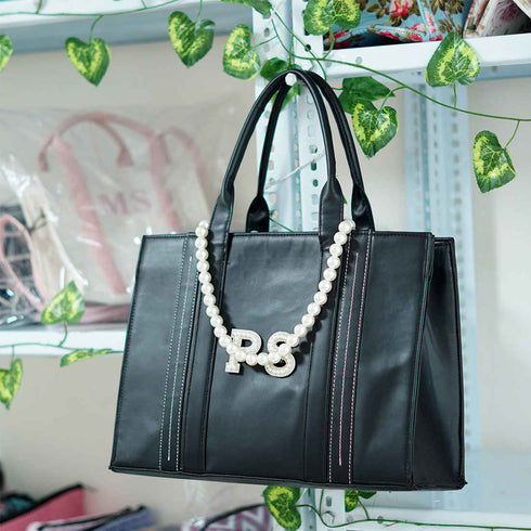 Luxe Black Handbag - Uncommongifts.in