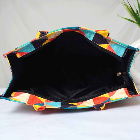 Personalised Multicolor Printed Box Bag Combo