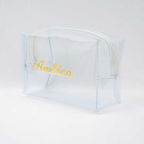 Personalised Transparent Bridesmaid Make-up Pouch