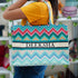 Zigzag Printed Customised Box Tote Bag - Uncommongifts.in