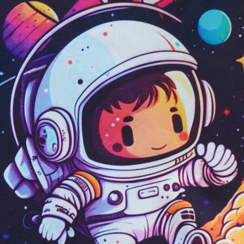 Personalised Moon Printed Kids Art Tote Bag