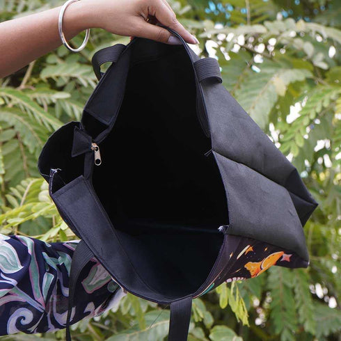 Personalised Moon Printed Kids Art Tote Bag