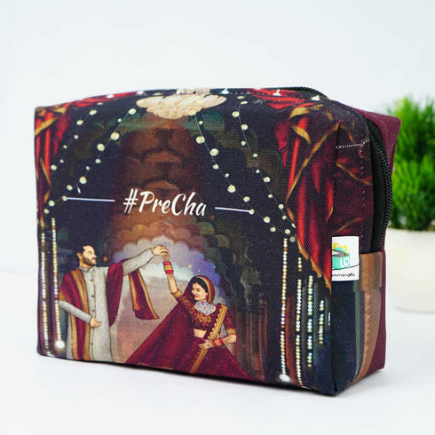 Personalised Bride Printed Wedding Box Pouch