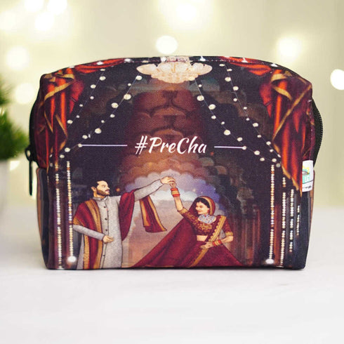 Personalised Bride Printed Wedding Box Pouch