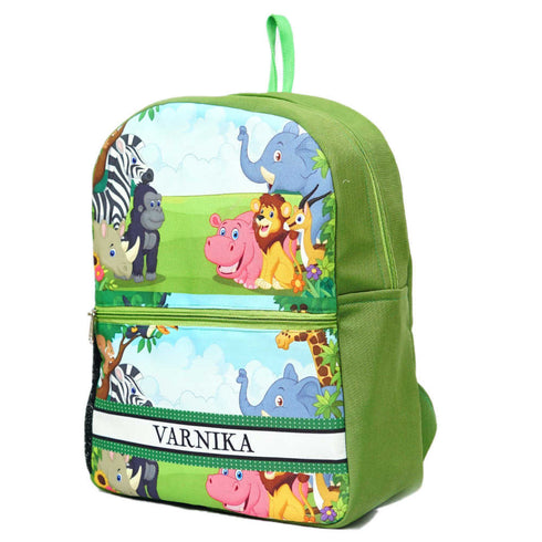 Personalised Animals Printed Kids Bag Pack