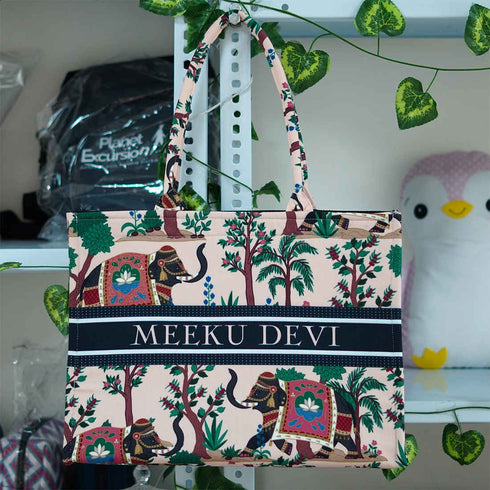 Customized Royal Theme Box Tote Bag - Uncommongifts.in