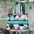 Multicolour Geometric Printed Customised Box Tote Bag - Uncommongifts.in