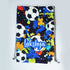 Personalised Football Printed Kids Drawstring Bag