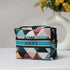 Multicolour Geometric Printed Customised Box Pouch - Uncommongifts.in