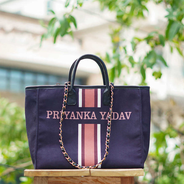 Luna Black Handle Handbag - Uncommongifts.in