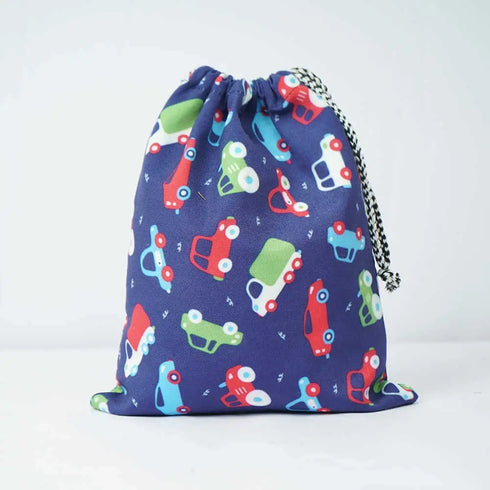 Personalised Car Printed Kids Shoe Bag