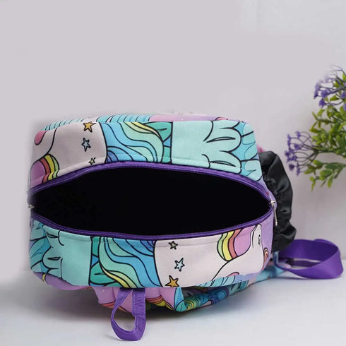Personalised Unicorn Printed Kids Backpack