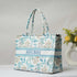 Leaves & Flower Printed Customised Box Tote Bag - Uncommongifts.in