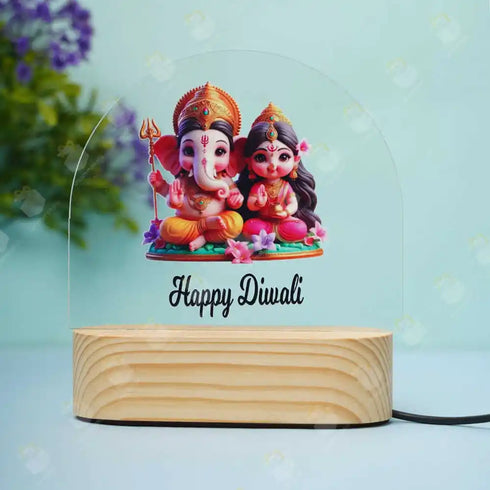 3D Happy Diwali Night Lamp