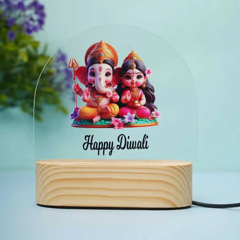 3D Night Lamp Diwali Combo Gift Set