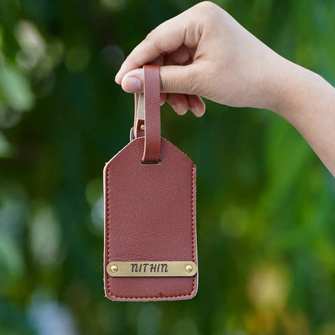 Personalised Luggage Tag With Charms