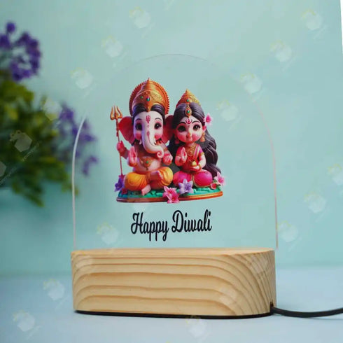 3D Happy Diwali Night Lamp