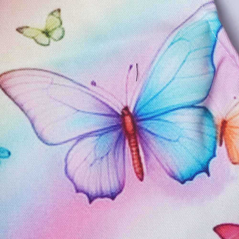 Personalised Butterfly Printed Canvas Cotton Kitchen Apron