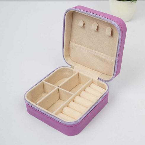 Personalized Organizer Jewellery Box for Women - Purple