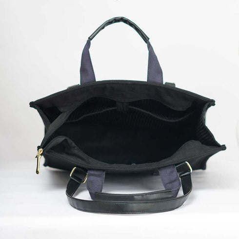 All Black Allure Personalised Handbag - Uncommongifts.in