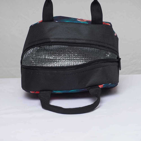 Personalised Flamingo Printed Kids Lunch Bag With Handle